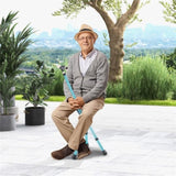 Folding Seat Cane 5-Level Height Adjust, LED Light, Anti-Slip Pads, Aluminum Alloy, Bonus 41483746