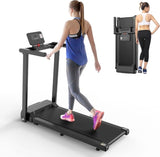 Folding Treadmill with Handles, 3.0HP Portable Treadmill, Portable Treadmill with Handles 52233783