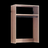 Devi Oak Wall Mounted Wood Closet System B040P311957