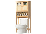 2-Door 3-Tier Toilet Cabinet Particleboard Melamine-Faced Bathroom Vanity Bathroom Cabinet with 06684122