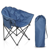 ZNTS Camping Chair Blue Alloy Steel 60160598