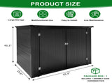 Outdoor Storage Shed, Outdoor Storage Cabinet, Lockable Outdoor Storage Box for Garbage Cans, Lawn 61678388