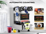Cup Sealing Machine, Fully Automatic Cup Sealer Machine 500-650 Cups/H, Electric Cup Sealing Machine 01222081