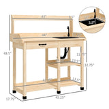 Garden Work BenchOpen Shelf Storage 99893862