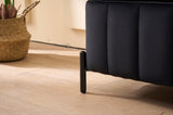 49.21"Wide Velvet Storage Soft Bench for Living Room, Entryway and Bedroom. Black W3118P272645