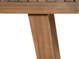 69" Acacia Wood Outdoor Dining Table with Slatted Top, 300 lbs Weight Capacity, Ideal for Patio & N779P234500B