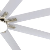 66 Inch Modern Ceiling Fan With Dimmable Led Light 8 ABS Blades Remote Control Reversible DC Motor W882P147277