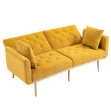 ZNTS COOLMORE Velvet Sofa , Accent sofa .loveseat sofa with metal feet W153966992