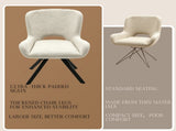 Fabric dining chair set of 2, modern soft cushioned dining chairs, comfortable backrest, W3851P494056