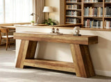 70.87" Farmhouse Console Table, 2-Tier Sofa Table with Open Storage Shelf for Entryway 33485258