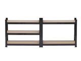 45 x 90 x 180cm 5 Tiers Powder Coated Storage Rack Black 83280771