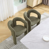 COOLMORE Contemporary Designed Velvet Fabric Upholstered Accent/Dining Chair /Barrel Side Chairs W395P224759