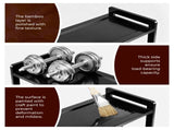 26.8*9.84*35.4in 6-Tier Flat Bamboo Shoe Rack, Black 03654485