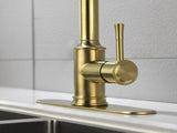 Single Handle High Arc Pull Out Kitchen Faucet,Single Level Stainless Steel Kitchen Sink Faucets 25914519