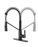 Matte Black Kitchen Faucet with Soap Dispenser Single Handle Kitchen Sink Faucet with Pull Down T3177P277522