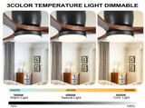 42 Inch LowProfile 3 Solid Wood Blades, 6Speed Reversible DC Motor, Remote & APP Smart Control, W3816P585894