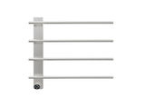 Brushed Nickel Heated Towel Rack for Bathroom,Wall Mounted with Intelligent Touch Screen Timer, 05665626