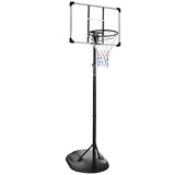 ZNTS Portable Basketball Hoop Adjustable 7.5ft - 9.2ft with 32 Inch Backboard for Youth Adults Indoor 56980136