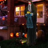 Halloween Animated Witch Decor - Sound-Triggered Activation, Included Hanging Rope, Realistic Torn 23945125