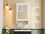 3-in-1 Bathroom Mirror Cabinet, 20-inch Wall Mounted Medicine Cabinet with Adjustable Shelf & Soft N710P388096K