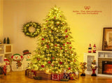 7ft Pre-Lit Christmas Tree - 400 Warm White LEDs, 1217 Branch Tips, Dual-Layer TPE/PVC Design, Green 75493725