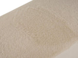 Almond Long Plush Ottoman, Modern Simple Footstool and Seat for Home Use N769P296342A