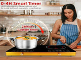 7000W Double Burner Electric Cooktop 110V, 2x3500W Rapid Heating Hot Plate with 4 Preset Modes 10341766
