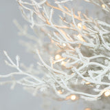 4FT Pre-lit Aspen Fir Artificial Christmas Tree, Hinged Xmas Tree 280 Snow Flocked Branch Tips, 230 61328301