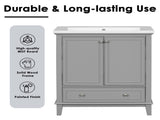 30" Bathroom Vanity without Sink, Base Only, Multi-functional Bathroom Cabinet with Doors and WF306250AAE