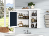 30'' x 28'' Bathroom Medicine Cabinet with Mirror, Wall Mounted Mirror Cabinet with Storage N710P209425K
