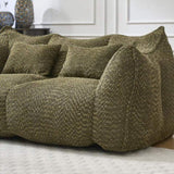 Soft beanbag chair with high resilience foam core for two people. The comfortable square recliner W1996P252273