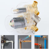 Male NPT Bathtub Shower Faucet Set, Waterfall Tub Faucet with 12-Inch Matte Black Rain Shower Head T3177P277451