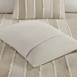 King/Cal King 3 Piece Striped Cotton Duvet Cover Set B035P217805