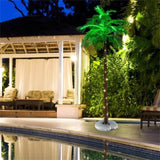 6 feet Hawaiian style artificial palm tree with LED lighting 90796181