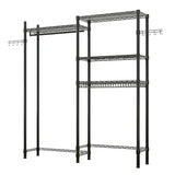 ZNTS The Washer and Dryer Storage Shelf,Wire Garment Rack Heavy Duty Clothes Rack,Laundry Room Drying 59624800