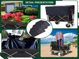 Fishing Cart with Rod Holders ,Beach Wagon with Big Wheels for Sand 500lbs capacity - All Terrain 94076665
