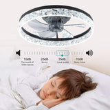 ZNTS Ceiling Fan with Lights Dimmable LED W1340103787