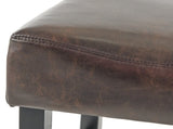 30-inch Bonded Leather Backless Bar Stool , Brown WF530928BRN