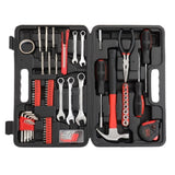 ZNTS 148pcs Iron Household Tool Set Red 08695817