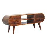 Chestnut Circular Media Unit B182P166635