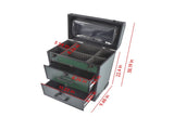Portable 3-Tier Rolling Makeup Case with Universal Wheels for Makeup, Nail Art, Hair Styling Tools 73482433