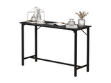 43-Inch Bar Table - 209 lbs Capacity Pub Height Table with Durable MDF Top & Metal Frame, 68111269