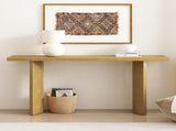 Stylish Console Table with Pine Veneer Geometric Legs,Suitable for Living Room, Study N711P289142O