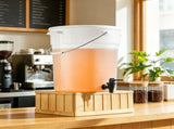 2 Pack 5 Gallon Plastic Beverage Dispenser with Spigot & Lid, Large Drink Dispenser for Iced Tea, 65206920