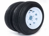 2x tires Trailer Tires & B 4 Ply Construction Painted White 780 Lbs 79223231