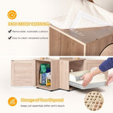 63" Multi-Functional Cat Tree with Litter Box - Includes Removable Washable Cushion, Scratching W1687P304383