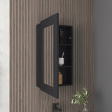 Juno 25.7" H x 15.7" W Narrow Mirror Medicine Cabinet, One door with Three interior Shelves for B070P242487