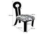 Dining Chairs Set of 2, Key-Design Home Chairs - Linen Upholstered Solid Wooden Dining Chairs with 42777696