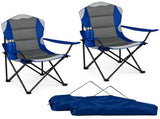2 Pack Heavy Duty Folding Camping 330 LBS Capacity, 600D Oxford Padded Portable Outdoor Lawn 72718532
