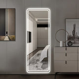 ZNTS 65"x24" Full Length Floor Mirror LED Whole Body Mirror, Wall Mounted Hanging Mirror with Lights, W2071P180840